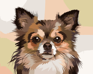 Goblen cu diamante - PORTRET CÂINE