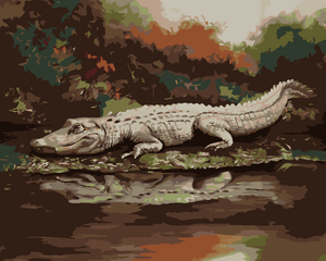 Goblen cu diamante - ALIGATOR LA MAL VII (D. RUSTY RUST)