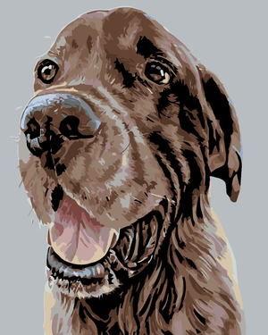 Goblen cu diamante - UN CÂINE SETTER MARO