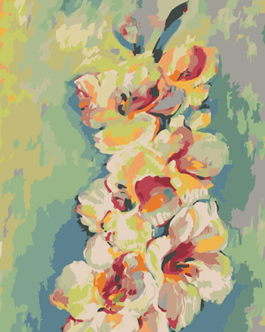 Goblen cu diamante - GLADIOLE GALBENE