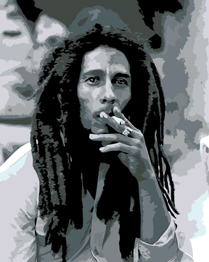 Goblen cu diamante - BOB MARLEY FUMÂND