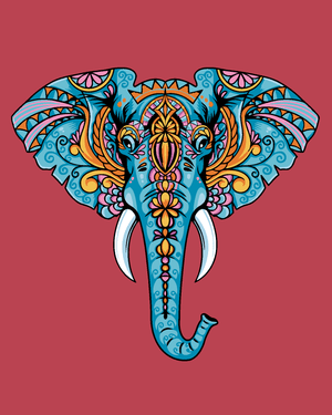 Goblen cu diamante - ELEFANT MANDALA