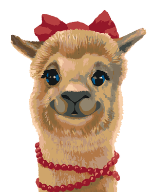 Goblen cu diamante - ALPACA (MYROSLAVA VOLOSCHUK)