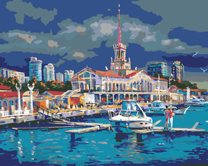 Goblen cu diamante - PORTUL DIN SOCHI