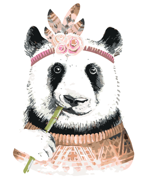 Goblen cu diamante - URS PANDA BOHO