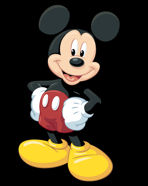 Goblen cu diamante - MICKEY MOUSE PE FUNDAL NEGRU