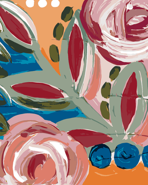 Goblen cu diamante - FLORI COLORATE 2 (HALEY BUSH)
