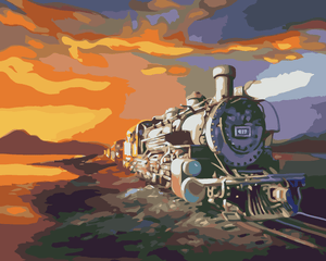Goblen cu diamante - TREN LA LĂSAREA SERII (D. RUSTY R...