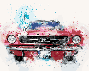 Goblen cu diamante - MAȘINĂ MUSTANG