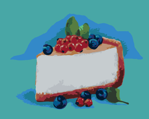 Goblen cu diamante - CHEESECAKE (MYROSLAVA VOLOSCHUK)