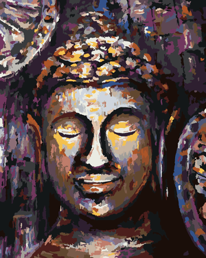 Goblen cu diamante - BUDDHA ÎN CULORI MULTIPLE