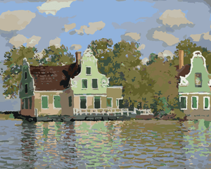 Goblen cu diamante - Casa de pe râul Zaan din Zaandam ...