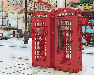 Goblen cu diamante - DOUĂ CUTII TELEFONICE DIN LONDRA