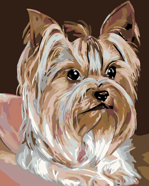 Goblen cu diamante - FEMELĂ DE CÂINE YORKIE