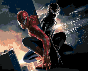 Goblen cu diamante - SPIDERMAN DOUĂ FEȚE