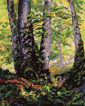 Goblen cu diamante - Trunchiuri de Copac (PAUL RANSON)