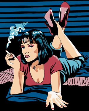 Goblen cu diamante - MIA WALLACE, PULP FICTION