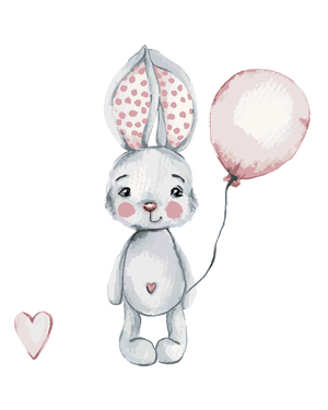 Goblen cu diamante - IEPURE CU BALON