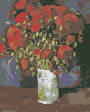 Goblen cu diamante - VAZĂ CU MACI (VINCENT VAN GOGH)