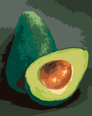 Goblen cu diamante - AVOCADO 1 (MYROSLAVA VOLOSCHUK)