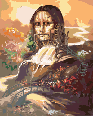 Goblen cu diamante - MONA LISA NATURALĂ (D. RUSTY RUST)