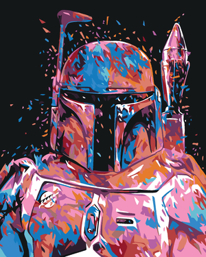 Goblen cu diamante - BOBBA FETT ABSTRACT