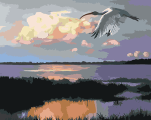 Goblen cu diamante - IBIS ÎN ZBOR (D. RUSTY RUST)