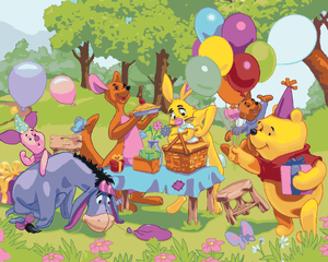 Goblen cu diamante - Pictură pe numere -WINNIE THE POO...