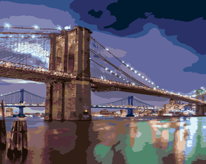 Goblen cu diamante - PODUL BROOKLYN, SUA (TED DAVIS)