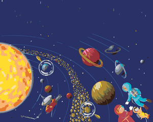 Goblen cu diamante - SISTEMUL SOLAR EXPLORAT DE ASTRON...