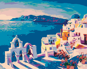 Goblen cu diamante - CLOPOTELE DIN SANTORINI