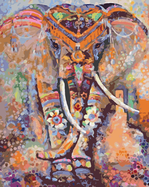 Goblen cu diamante - ELEFANT MANDAL