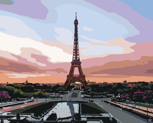 Goblen cu diamante - PARIS LA CREPUSCUL