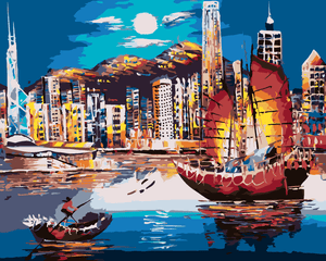 Goblen cu diamante - PORTUL HONG KONG