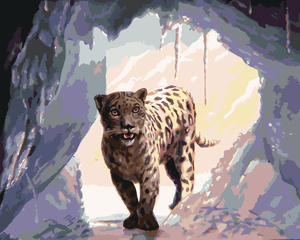 Goblen cu diamante - LEOPARD DE ZĂPADĂ (D. RUSTY RUST)