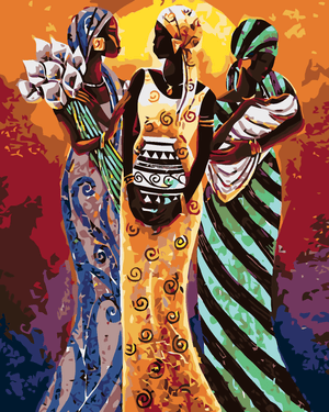Goblen cu diamante - FEMEI AFRICANE