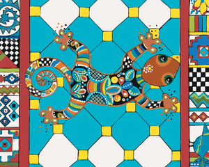 Goblen cu diamante - CAMELEON (JONNA JAMES)