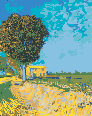 Goblen cu diamante - ALEE DIN ARLES SPRE CASĂ (VINCENT...