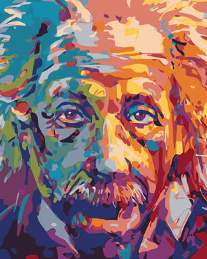 Goblen cu diamante - ALBERT EINSTEIN ÎN CULORI