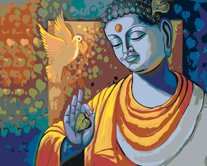 Goblen cu diamante - PORUMBELUL LUI BUDDHA