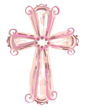 Goblen cu diamante - CRUCE ROZ (HALEY BUSH)