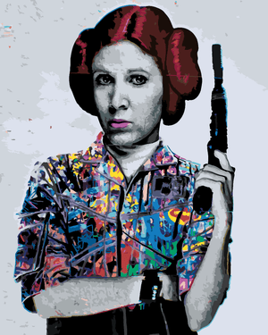 Goblen cu diamante - POP ART PRINȚESA LEIA (RĂZBOIUL S...