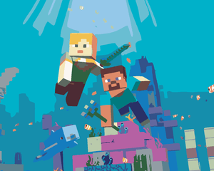 Goblen cu diamante - MINECRAFT - SUB APĂ
