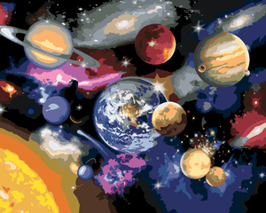 Goblen cu diamante - PLANETELE SISTEMULUI SOLAR (HOWAR...