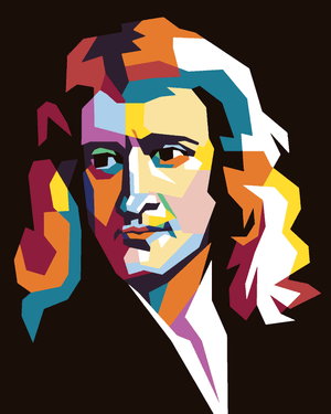Goblen cu diamante - ISAAC NEWTON ÎN CULORI VII