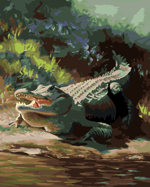 Goblen cu diamante - ALIGATOR LA MAL VIII (D. RUSTY RUST)