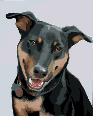 Goblen cu diamante - ROTTWEILER 2 (MYROSLAVA VOLOSCHUK)