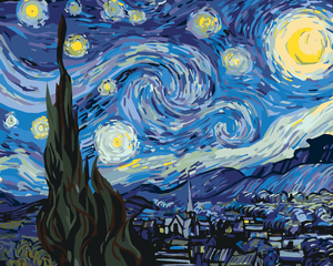 Goblen cu diamante - LUNA DE VAN GOGH