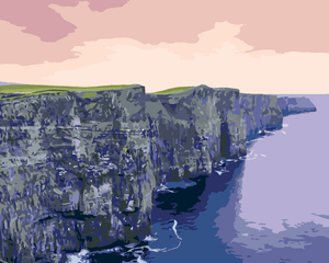 Goblen cu diamante - STÂNCILE MOHER, IRLANDA (TED DAVIS)