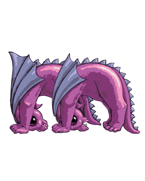 Goblen cu diamante - DRAGON ÎN FORMĂ DE M (SUE ELLEN B...